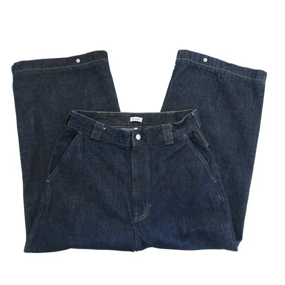 WILLY CHAVARRIA Baggy jeans sz M Snap hem